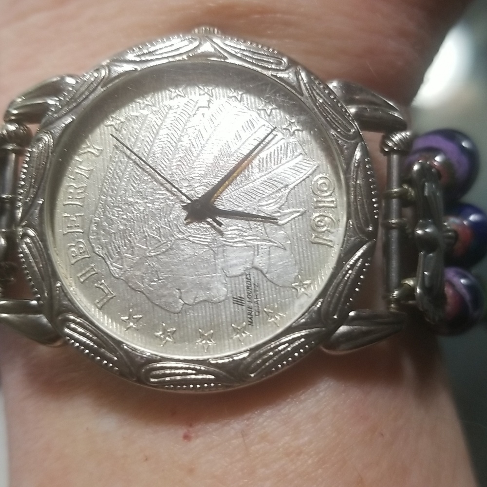 Vintage Southwest Beaded Wristwatch